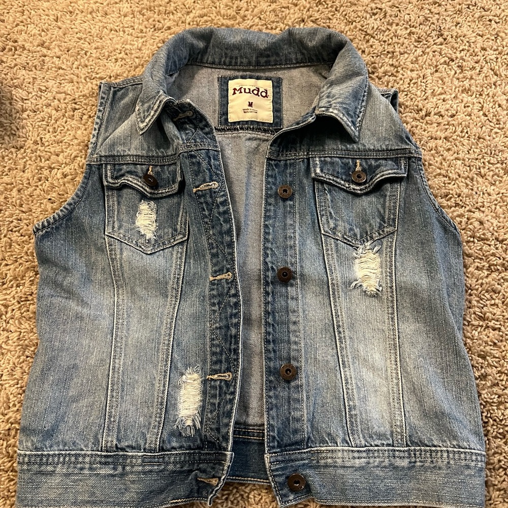 Mud Blue Denim Vest